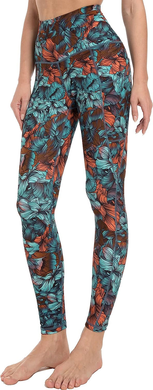 Women High Waisted Stretchy Leggings with Pockets Buttery Soft Workout Yoga Pants